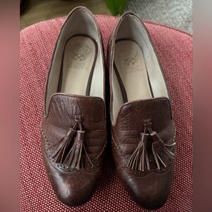 Vince Camuto Tassel Loafers | Brown Leather | Women's Size 9